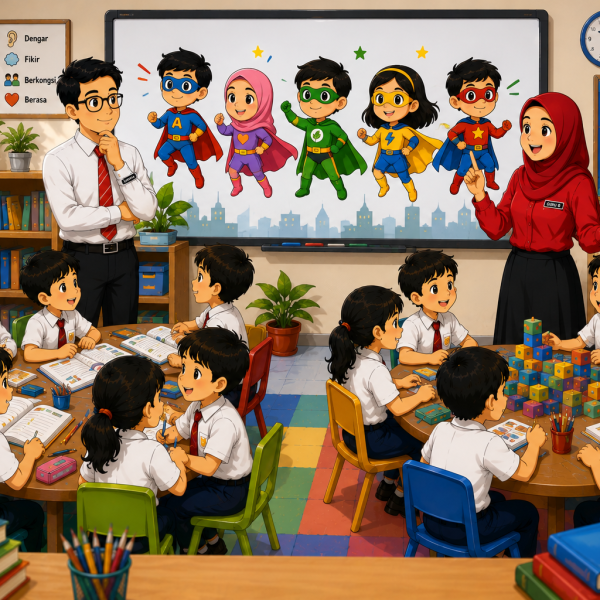 Model 6: Pengajaran Berpasukan (Team Teaching)